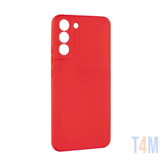 Capa de Silicone para Samsung Galaxy S22 Plus Vermelho